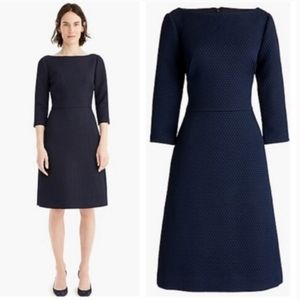 NEW J.Crew fit and flare navy dress